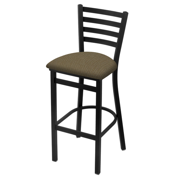 Holland Bar Stool Co 25" Stationary Counter Stool, Black Wrinkle, Graph Cork Seat 40025BW017